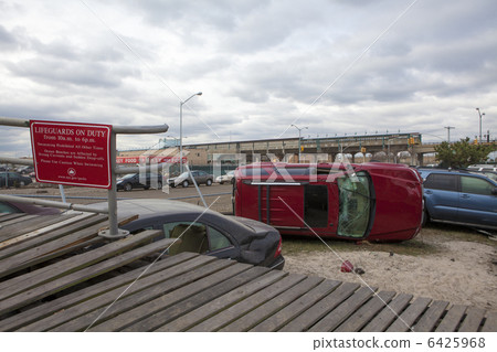 One of New York borough area after Hurricane Sandy 6425968