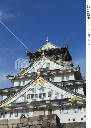 日本風景 大阪 大阪城 照片 城堡 大阪城 城堡塔樓 首頁 照片 日本