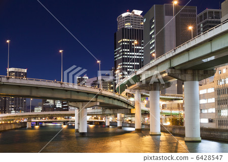 堂島河夜景 堂島河夜景 6428547