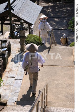 四國神社工廠18號佛教寺院“Gansan-ji”Okirichi下降石階 四國神社工廠18號佛教寺院“Gansan-ji”Okirichi下降石階 6428607