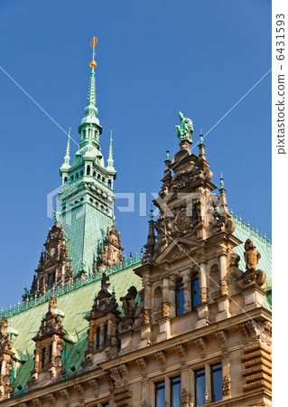 Town Hall in Hamburg 6431593