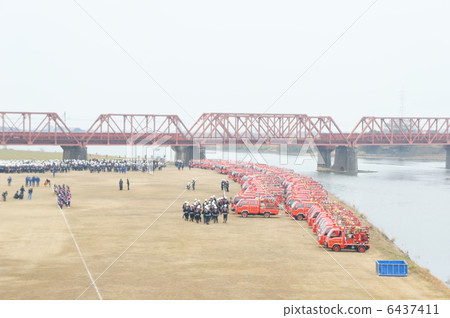 Firefighting initiation ceremony Firefighting initiation ceremony 6437411