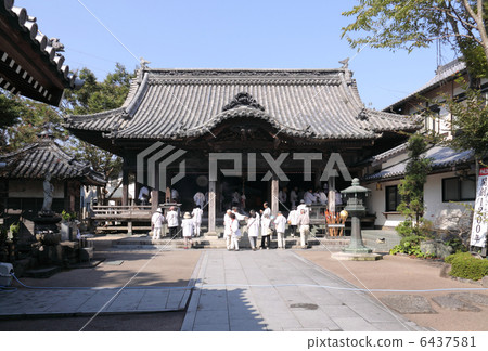 四國佛第十三佛“大日寺”大雄寶殿和朝聖 6437581