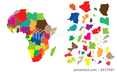 Africa continent puzzle Africa continent puzzle 6437685
