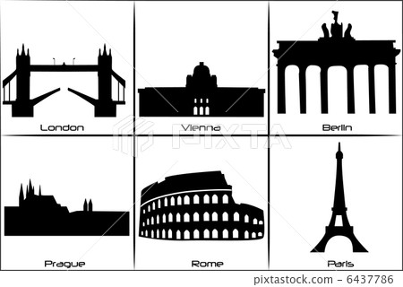 Main European landmarks 6437786