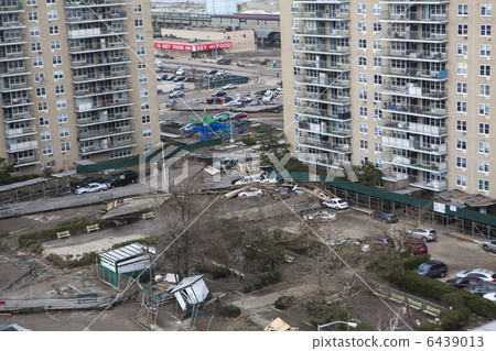 One of New York borough area after Hurricane Sandy 6439013