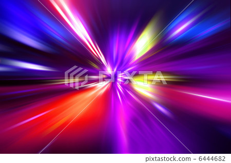 speed motion on night road speed motion on night road 6444682