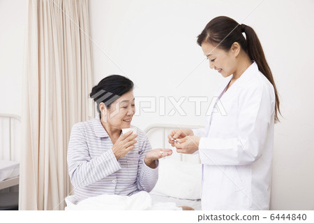 Nurse and patient Nurse and patient 6444840