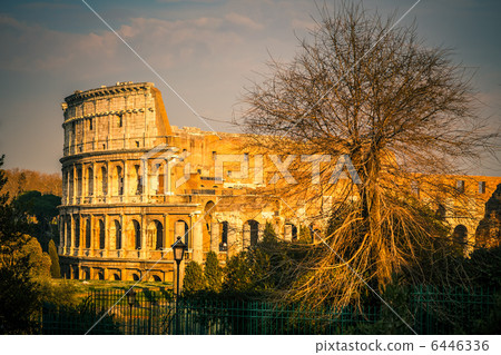 Colosseum at sunset 6446336