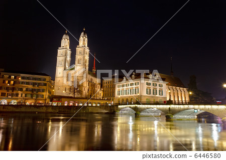 Zurich city, Grossmunster cathedral 6446580