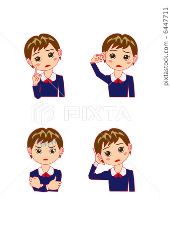 Female illustration troubled Female illustration troubled 6447711