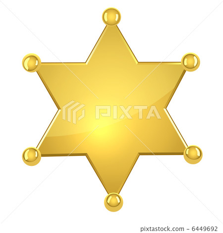 Blank golden sheriff star 6449692