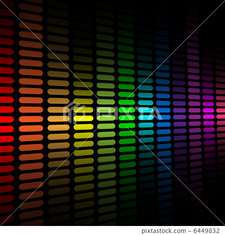 Vector background with abstract color spectrum music graphic equ 6449832