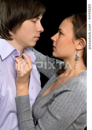 Closeup portrait of a loving couple 6449889