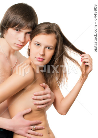 hugging young couple 6449909