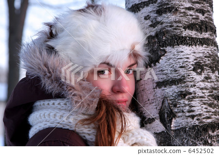 young woman in winter outwear young woman in winter outwear 6452502