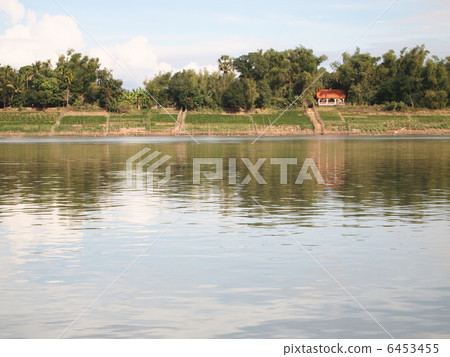 Laos Champasak Mekong River 6453455
