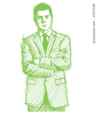 Sketch Man Businessman In Suit Sketch Man Businessman In Suit 6453586