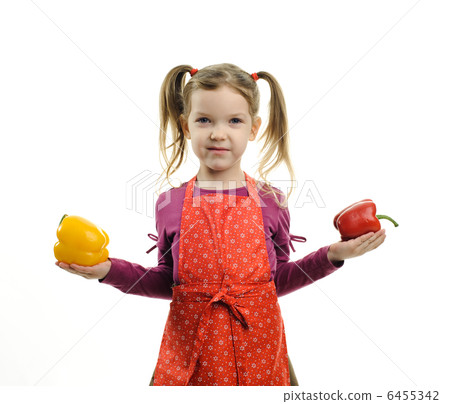 Girl with paprika Girl with paprika 6455342