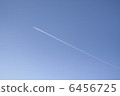 Contrails in the blue sky 6456725