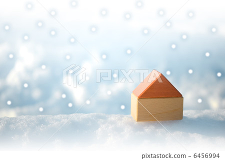 Building house (snow) Building house (snow) 6456994