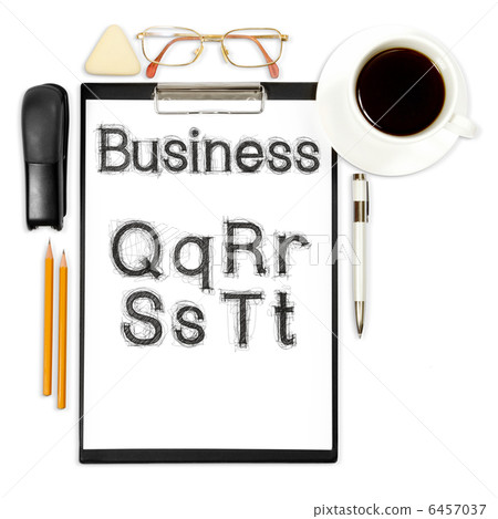 abstract business background with alphabet 6457037