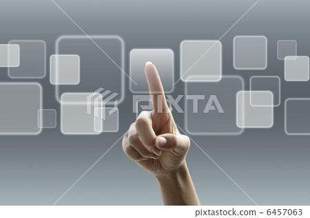 Touch panel female hand 6457063