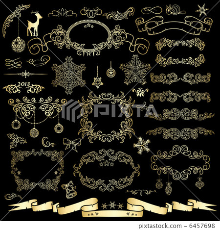 set of vintage design elements 6457698