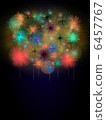 Fireworks blue vertical 6457767