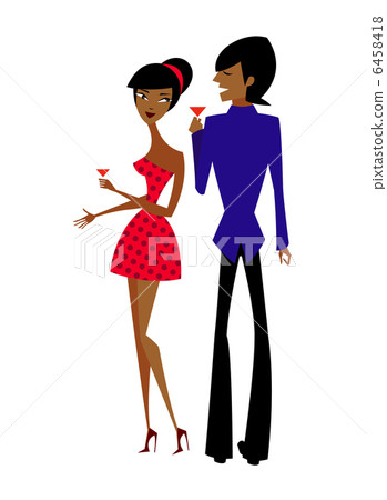 couple holding wine glass 6458418