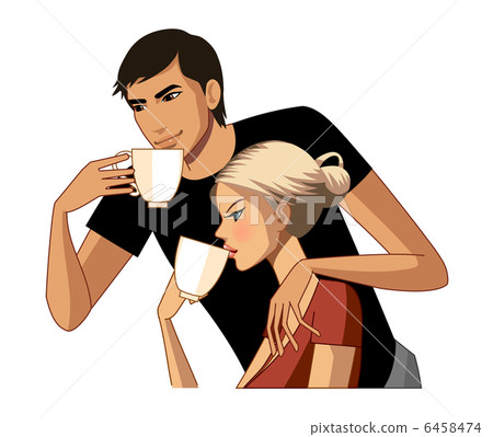 Young couple drinking coffee 6458474