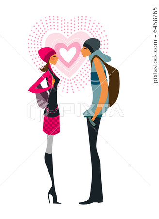 portrait of teenager boy and girl 6458765