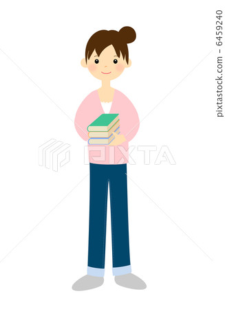 A woman with a book A woman with a book 6459240