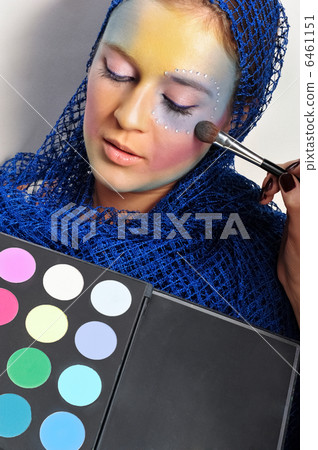 Closeup portrait of young beautiful woman Closeup portrait of young beautiful woman 6461151