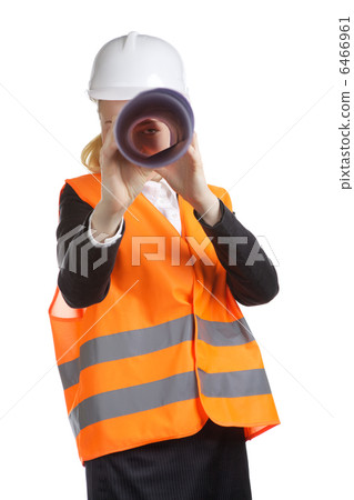 Engineer Woman With Drawing 6466961