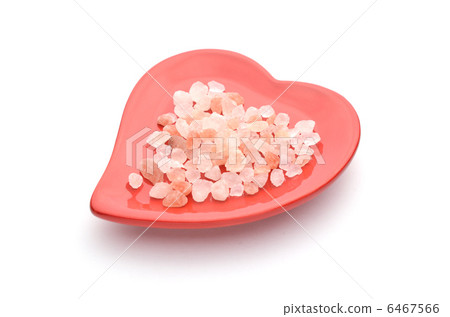 Rock salt Heart dish red 6467566