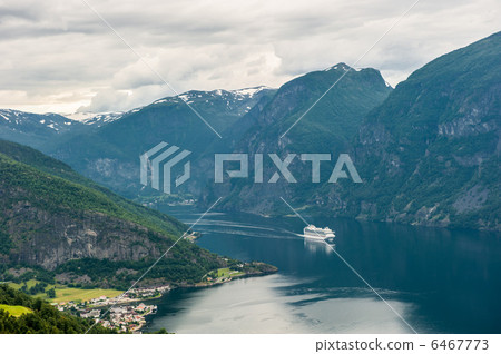View of Aurlandsfjord, Norway 6467773