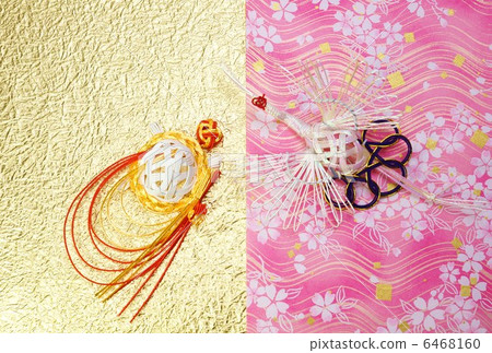 新年的背景材料·澆水的Tsurugame·櫻花圖案2其他類型的日本紙背水平位置·明信片比例 新年的背景材料·澆水的Tsurugame·櫻花圖案2其他類型的日本紙背水平位置·明信片比例 6468160