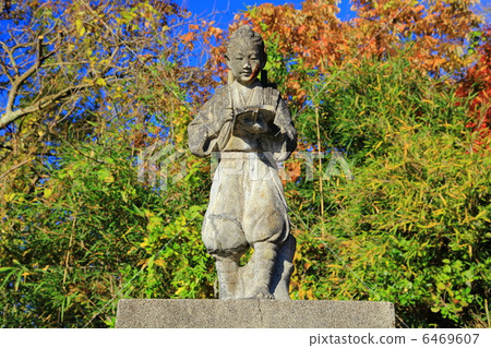 老Ueoka小學Ninomiya Takanori雕像 - 在Da .. 6469607