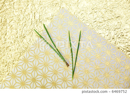 新年的背景材料·綠松針·大麻葉紋其他和2種背水平位置·明信片比例 6469752