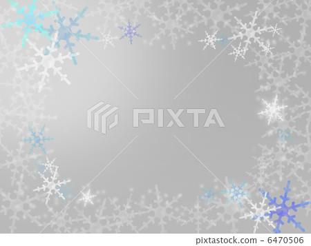 Frame frame snow crystal snow snow white snow... - Stock Illustration ...
