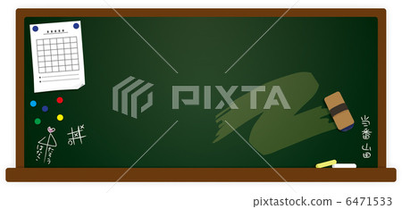School's blackboard (blackboard erasing, chalk, graffiti, print, magnet etc) 6471533