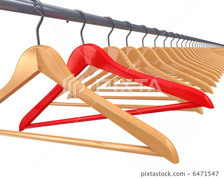 Clothes hangers. 3d 6471547