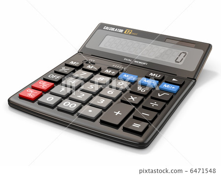 Calculator on white isolated background 6471548