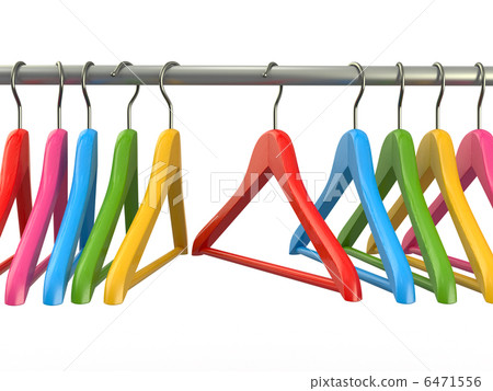 Clothes hangers. 3d 6471556
