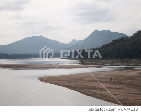 Landscape of Laos Luang Prabang Mekong River Landscape of Laos Luang Prabang Mekong River 6474130