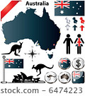 Map of Australia 6474223