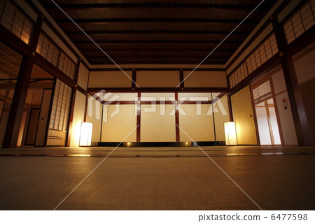 日式拉幕 武士的家 日式房屋 6477598