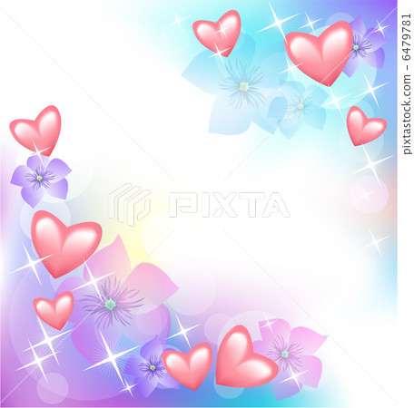 Valentine hearts with flowers 6479781