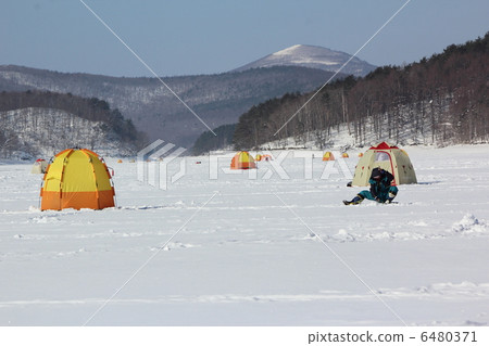 Fishing of the Hakusan Mountains and Lake Iwako Lake 6480371